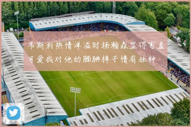 韦斯利热情洋溢时杨瀚森显得害羞可爱我对他的腼腆样子情有独钟